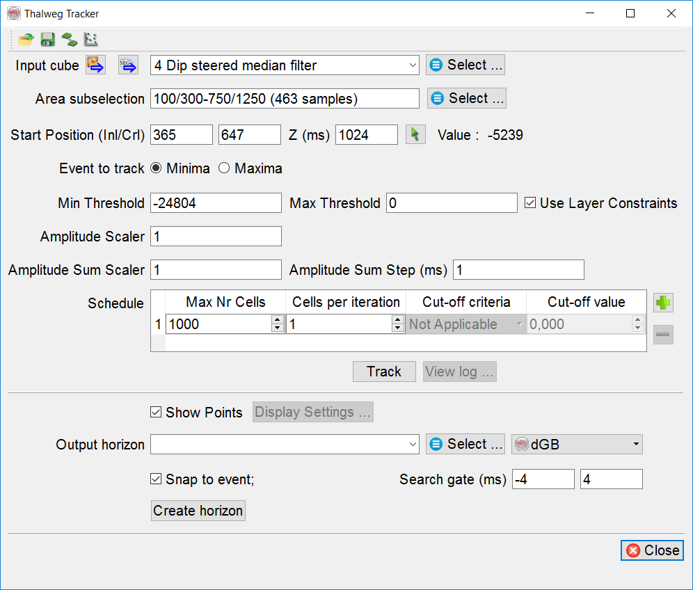 Thalweg parameters